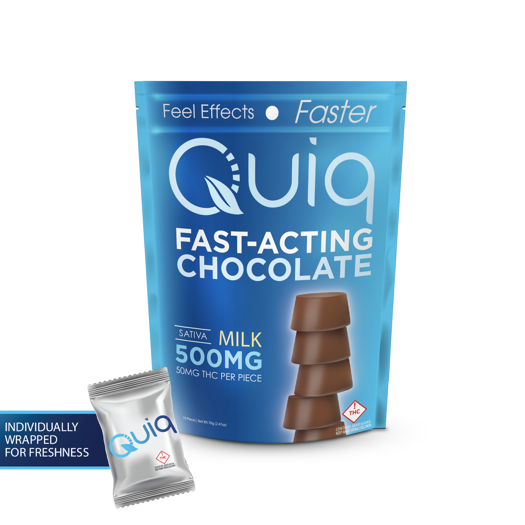 QUIQMED-Sativa Milk Chocolate Rendering
